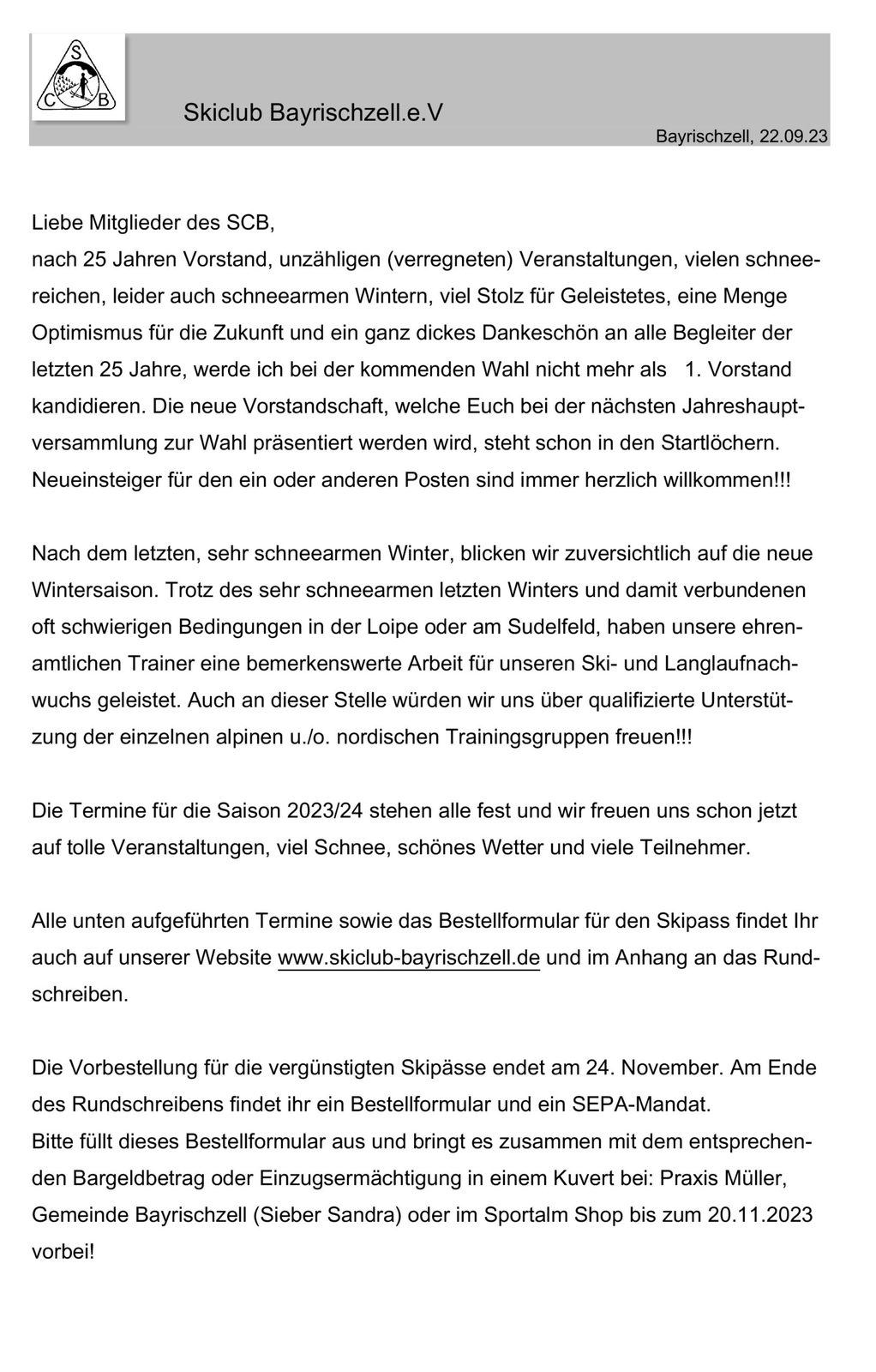 Rundschreiben 2023, Foto 1